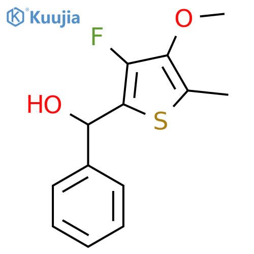 3-FLUORO-4-METHOXYPHENYL-(5-METHYL-2-THIENYL)METHANOL structure