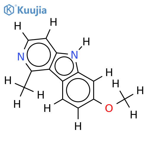 7-Methoxy-4-methyl-γ-carboline structure