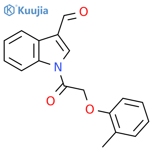 1-(2-(o-Tolyloxy)acetyl)-1H-indole-3-carbaldehyde structure