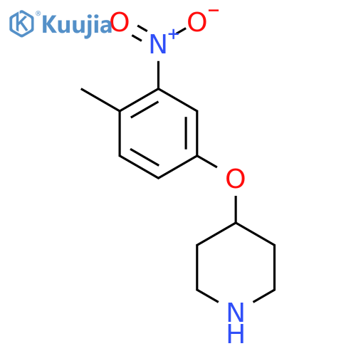 4-(4-methyl-3-nitrophenoxy)piperidine structure
