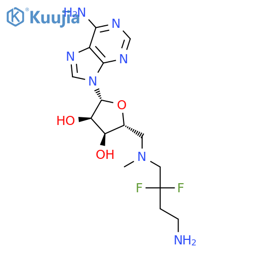 Adenosine, 5'-[(4-amino-2,2-difluorobutyl)methylamino]-5'-deoxy- structure