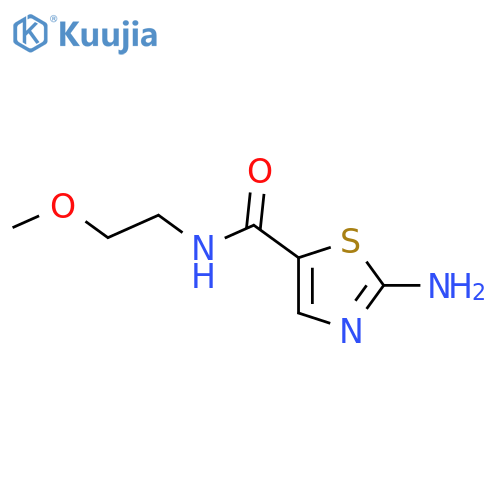 2-Amino-N-(2-methoxyethyl)thiazole-5-carboxamide structure