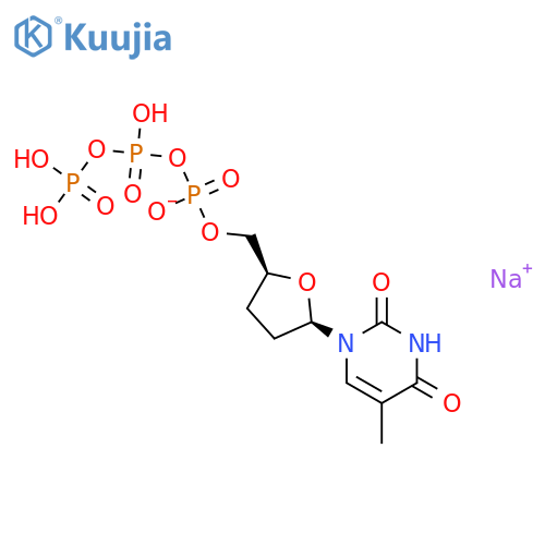 3'-Deoxythymidine-5'-triphosphate lithium salt - structure