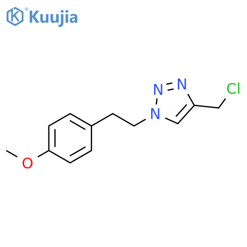 4-(chloromethyl)-1-(4-methoxyphenethyl)-1h-1,2,3-triazole structure