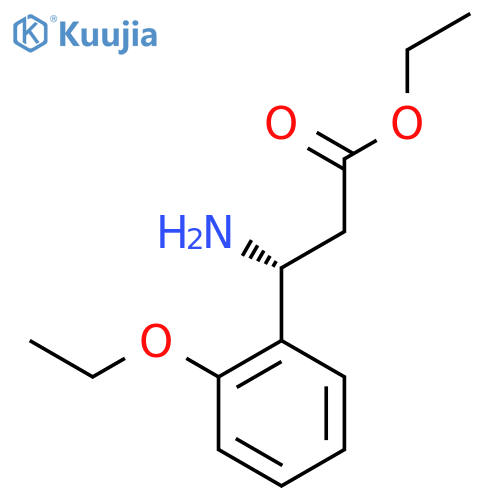 ethyl (3R)-3-amino-3-(2-ethoxyphenyl)propanoate structure