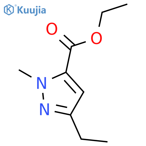 Ethyl 3-ethyl-1-methyl-1H-pyrazole-5-carboxylate structure