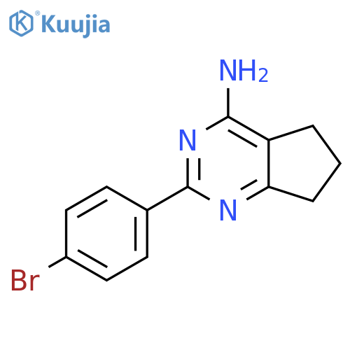 4-Amino-2-(4-bromophenyl)-6,7-dihydro-5H-cyclopenta[D]pyrimidine structure