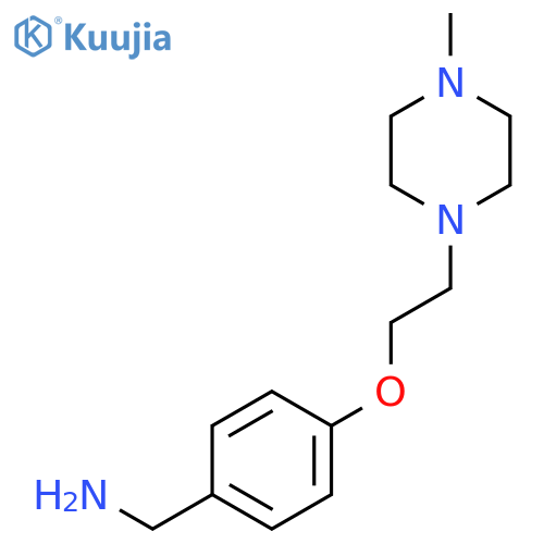 4-[2-(4-Methyl-1-piperazinyl)ethoxy]benzenemethanamine structure