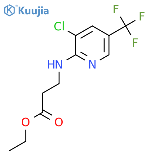 ethyl 3-{3-chloro-5-(trifluoromethyl)pyridin-2-ylamino}propanoate structure
