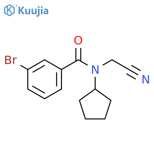 3-Bromo-N-(cyanomethyl)-N-cyclopentylbenzamide structure