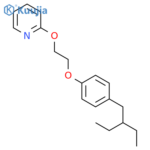 Pyridine,2-[2-[4-(2-ethylbutyl)phenoxy]ethoxy]- structure