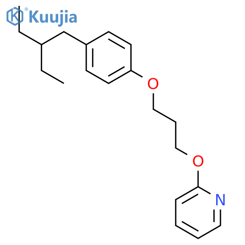 Pyridine,2-[3-[4-(2-ethylbutyl)phenoxy]propoxy]- structure