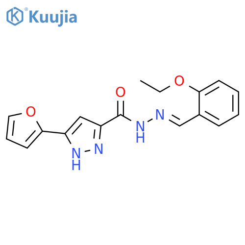 N'-(1E)-(2-ethoxyphenyl)methylidene-3-(furan-2-yl)-1H-pyrazole-5-carbohydrazide structure