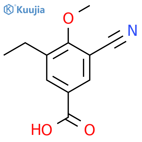 3-Cyano-5-ethyl-4-methoxybenzoic acid structure