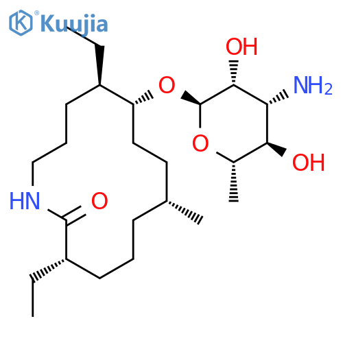 Azacyclotetradecan-2-one,10-[(3-amino-3,6-dideoxy-a-L-talopyranosyl)oxy]-3,11-diethyl-7-methyl-, (3R,7S,10R,11R)- structure