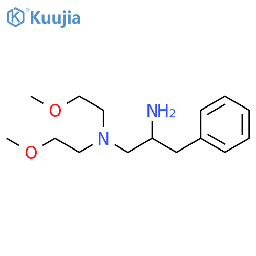 (2-amino-3-phenylpropyl)bis(2-methoxyethyl)amine structure