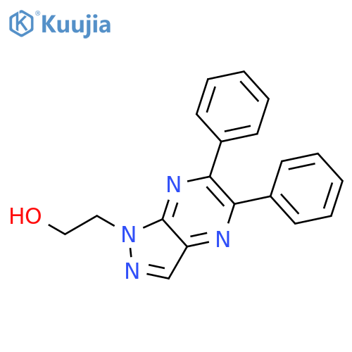 1H-Pyrazolo[3,4-b]pyrazine-1-ethanol, 5,6-diphenyl- structure