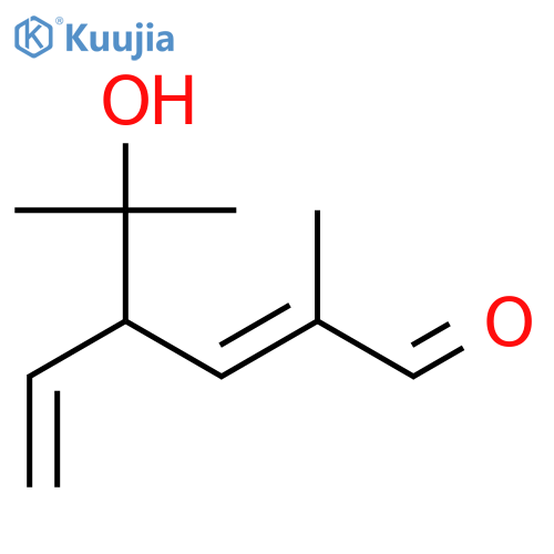 5-Hydroxy-2,5-dimethyl-4-vinyl-2-hexen-1-al structure