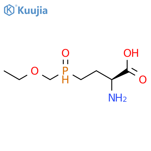 Butanoic acid, 2-amino-4-(ethoxymethylphosphinyl)-, (2S)- structure