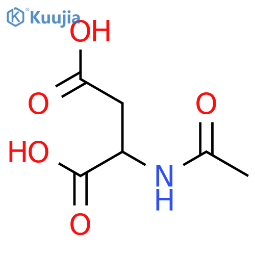 (2R)-2-acetamidobutanedioic acid structure