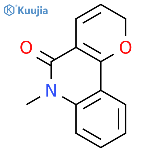 5H-Pyrano[3,2-c]quinolin-5-one, 2,6-dihydro-6-methyl- structure
