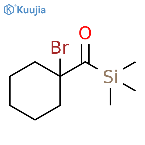 Silane, [(1-bromocyclohexyl)carbonyl]trimethyl- structure