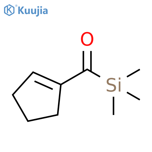 Silane, (1-cyclopenten-1-ylcarbonyl)trimethyl- structure