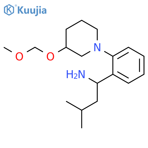 3-Methyl-1-2-(1-{3-hydroxy-3-O-methoxymethyl}piperidinyl)phenylbutylamine(Mixture of Diastereomers) structure