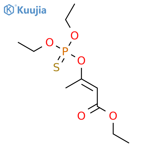 2-Butenoic acid,3-[(diethoxyphosphinothioyl)oxy]-, ethyl ester structure