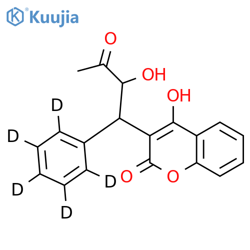 10-Hydroxy Warfarin-d5(Mixture of Diastereomers) structure