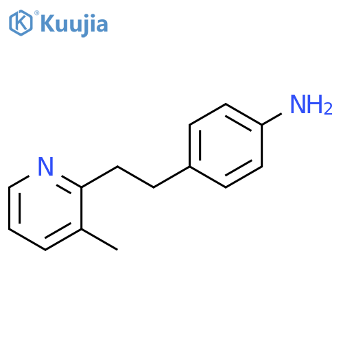 Benzenamine, 4-[2-(3-methyl-2-pyridinyl)ethyl]- structure