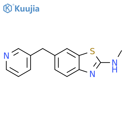 2-Benzothiazolamine, N-methyl-6-(3-pyridinylmethyl)- structure