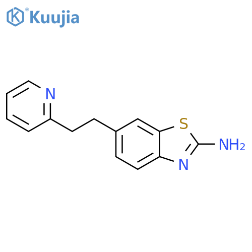 2-Benzothiazolamine, 6-[2-(2-pyridinyl)ethyl]- structure