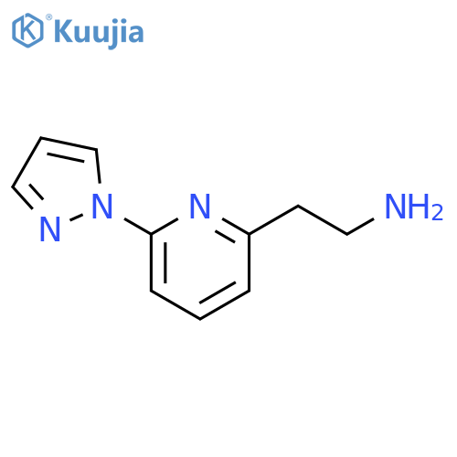 2-(6-(1H-pyrazol-1-yl)pyridin-2-yl)ethan-1-amine structure