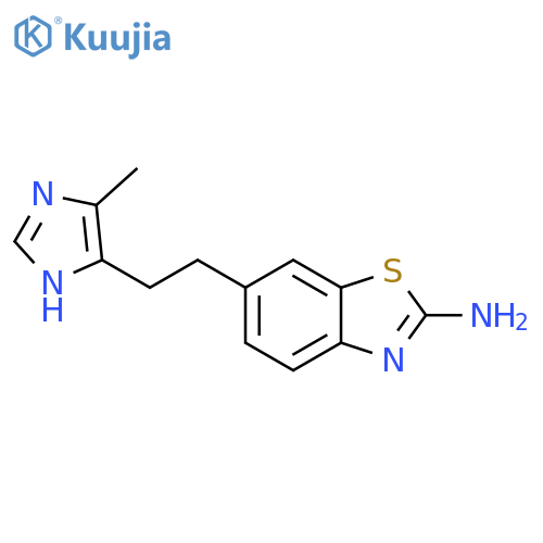 2-Benzothiazolamine, 6-[2-(5-methyl-1H-imidazol-4-yl)ethyl]- structure