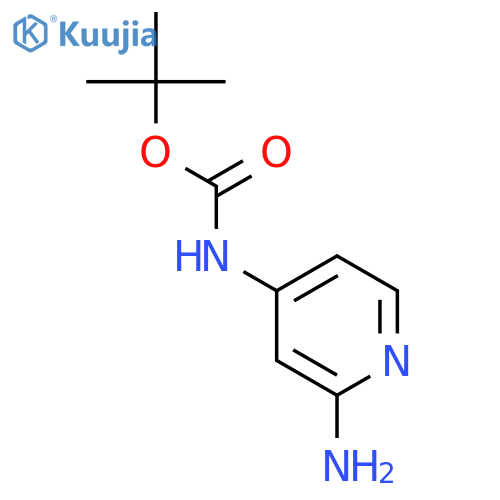 Carbamic acid, (2-amino-4-pyridinyl)-, 1,1-dimethylethyl ester (9CI) structure