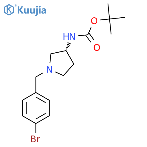 (R)-Tert-Butyl 1-(4-bromobenzyl)pyrrolidin-3-ylcarbamate structure