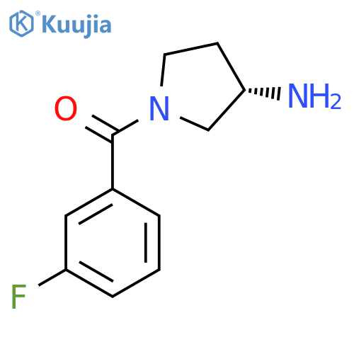 (S)-(3-Aminopyrrolidin-1-yl)(3-fluorophenyl)methanone structure