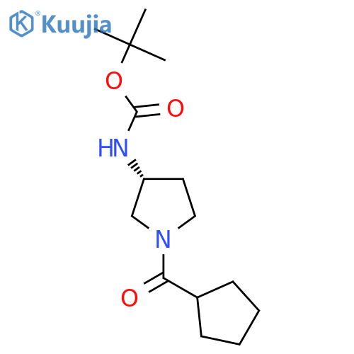 (R)-Tert-Butyl 1-(cyclopentanecarbonyl)pyrrolidin-3-ylcarbamate structure