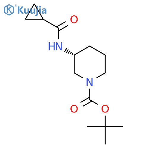 (R)-Tert-Butyl 3-cyclopropaneamidopiperidine-1-carboxylate structure