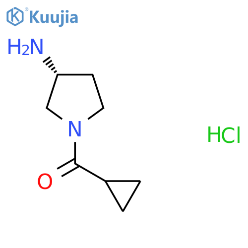 (R)-(3-Aminopyrrolidin-1-yl)(cyclopropyl)methanone hydrochloride structure