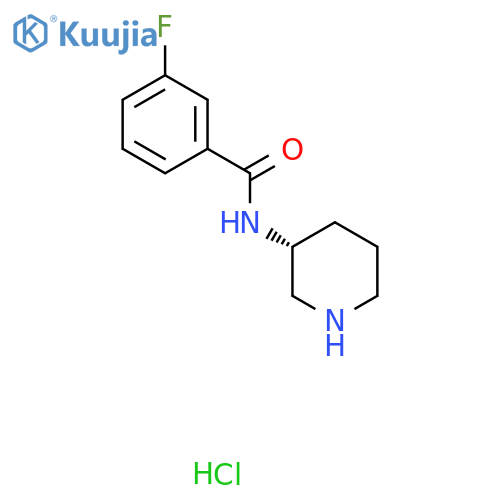(R)-3-Fluoro-N-(piperidin-3-yl)benzamidehydrochloride structure
