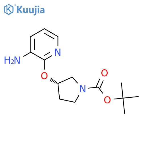 (S)-Tert-Butyl 3-(3-aminopyridin-2-yloxy)pyrrolidine-1-carboxylate structure