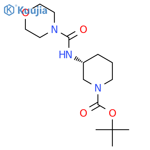(R)-Tert-Butyl 3-[(morpholin-4-yl)carbonyl]aminopiperidine-1-carboxylate structure