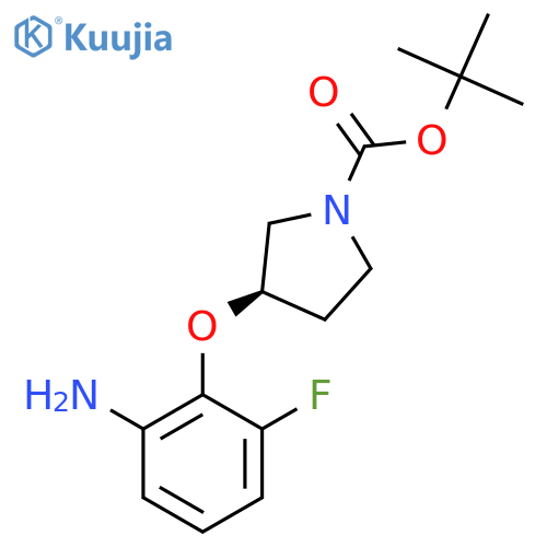 (R)-Tert-Butyl 3-(2-amino-6-fluorophenoxy)pyrrolidine-1-carboxylate structure