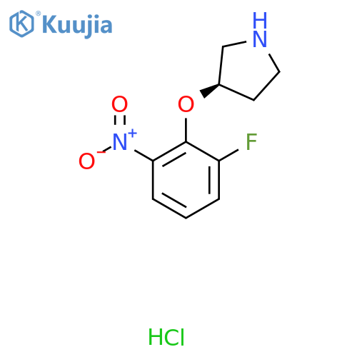 (R)-3-(2-Fluoro-6-nitrophenoxy)pyrrolidine hydrochloride structure