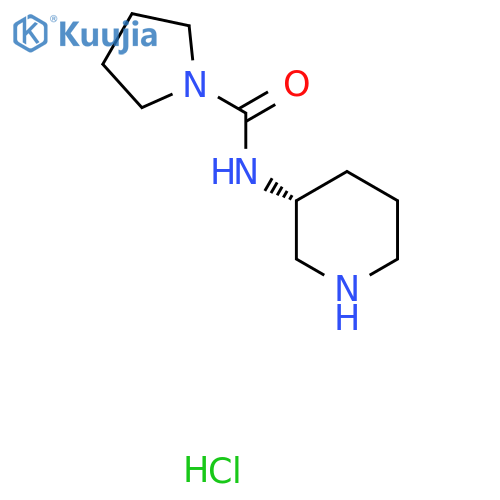 (R)-N-(Piperidin-3-yl)pyrrolidine-1-carboxamide hydrochloride structure