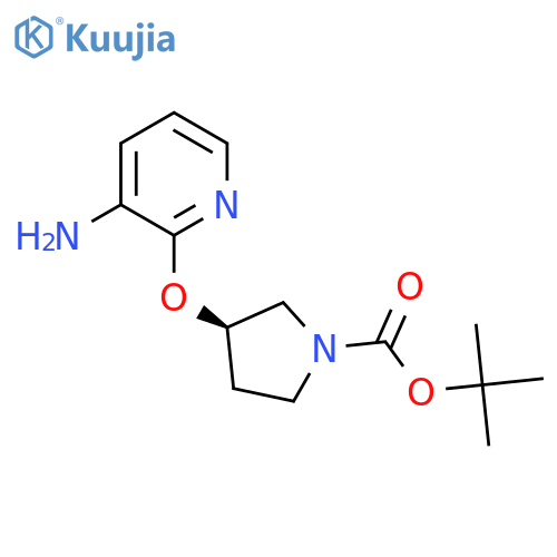(R)-Tert-Butyl 3-(3-aminopyridin-2-yloxy)pyrrolidine-1-carboxylate structure