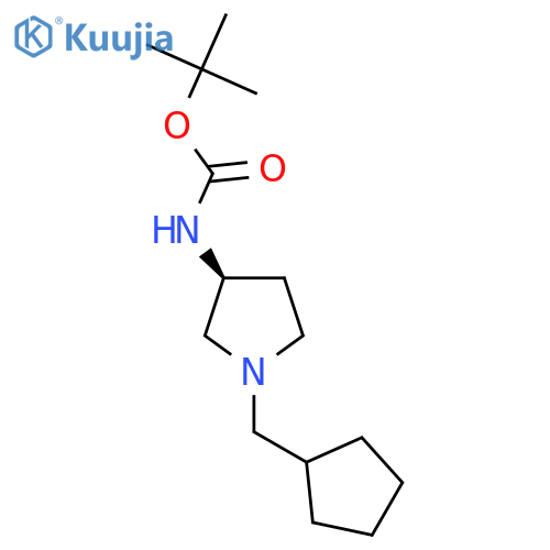 (S)-Tert-Butyl 1-(cyclopentylmethyl)pyrrolidin-3-ylcarbamate structure