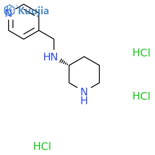 (R)-N-(Pyridin-4-ylmethyl)piperidin-3-amine trihydrochloride structure